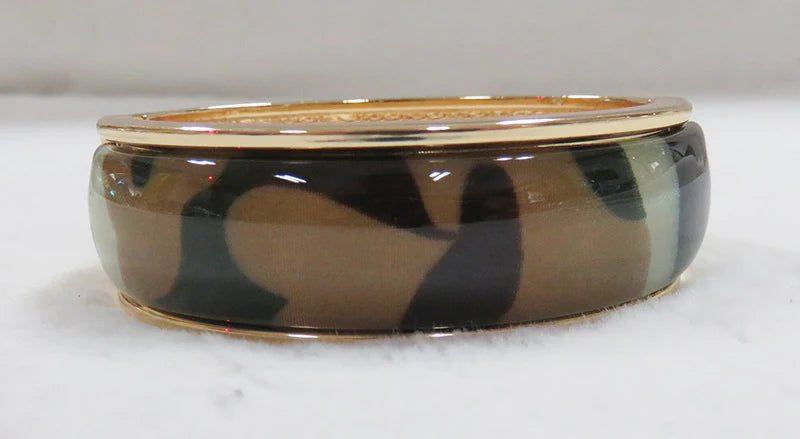 GOLD CAMOUFLAGE BANGLE