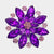 purple flower brooch