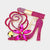 pink Rhinestone Pave High Heel Flower Lipstick Brooch