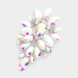 ab marquise cluster brooch