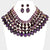 purple crystal glass bib