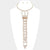 Round Stone Embellished Tie Choker