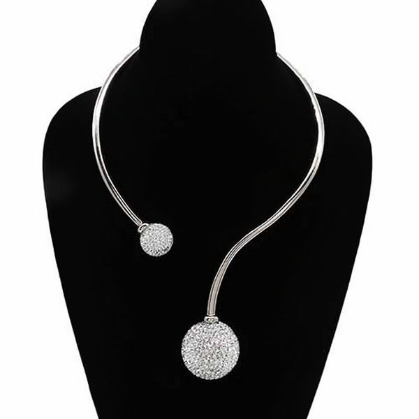 Silver Rhinestone Pave Disco Ball