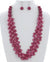 pink bead cord necklace