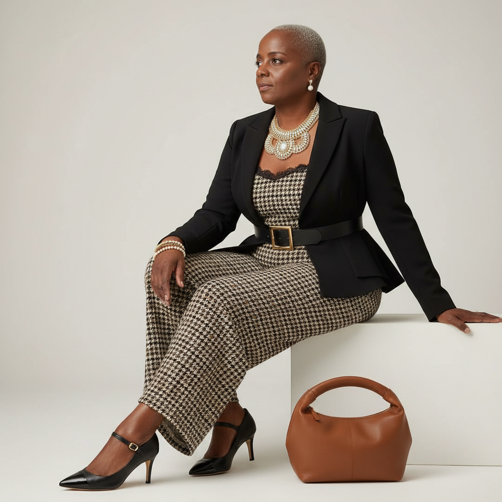 gold oval stone statement necklace