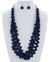 navy bead cord necklace