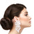 Cream Ball Pearl Cluster Studs