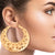 Round Gold Filigree Hoops