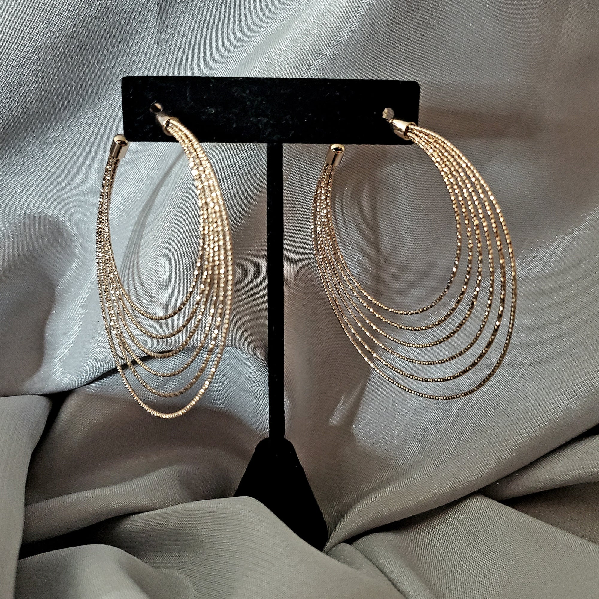 Rose gold Hoops