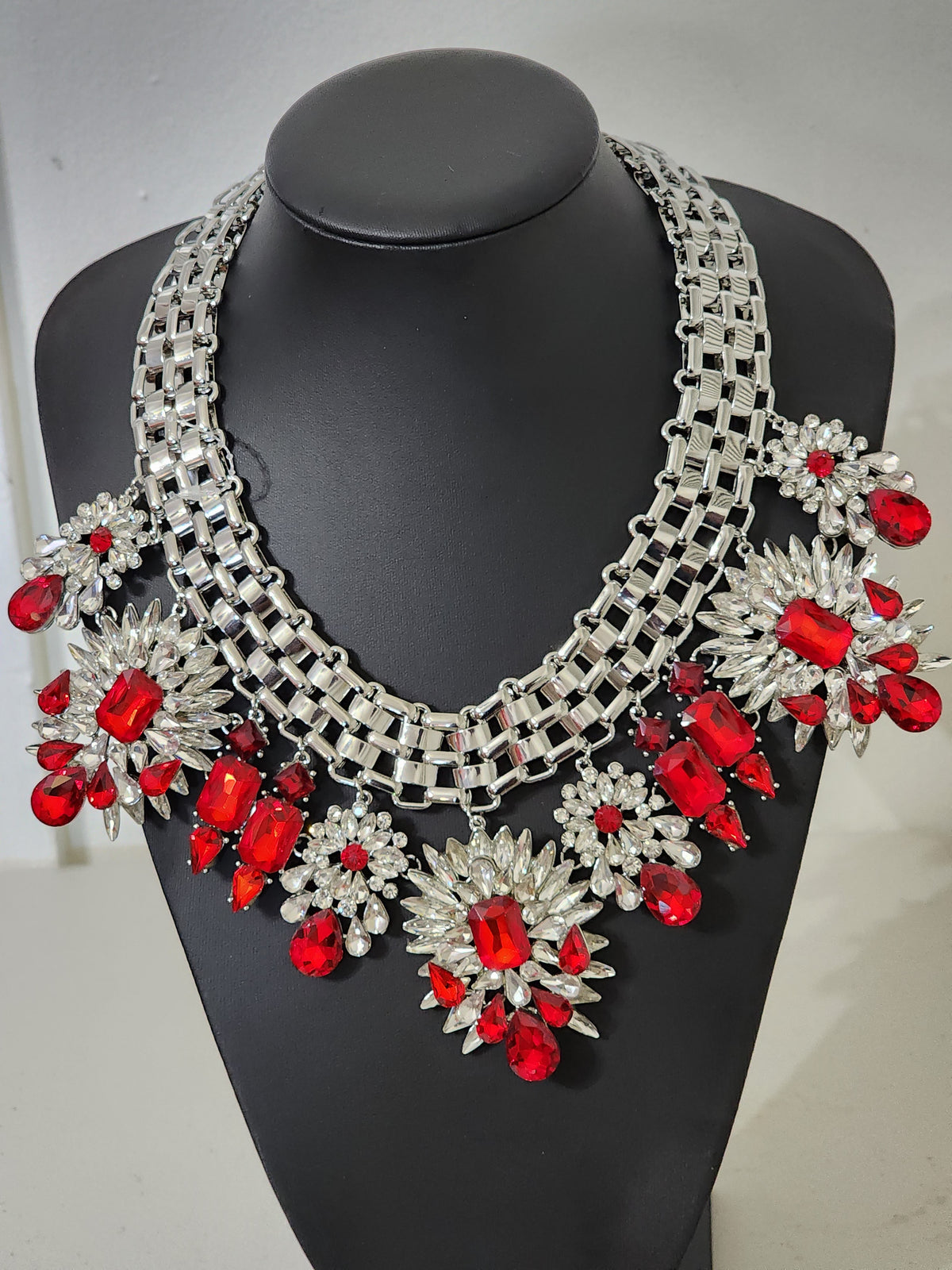 big red BOLD&amp; beautiful NECKLACE