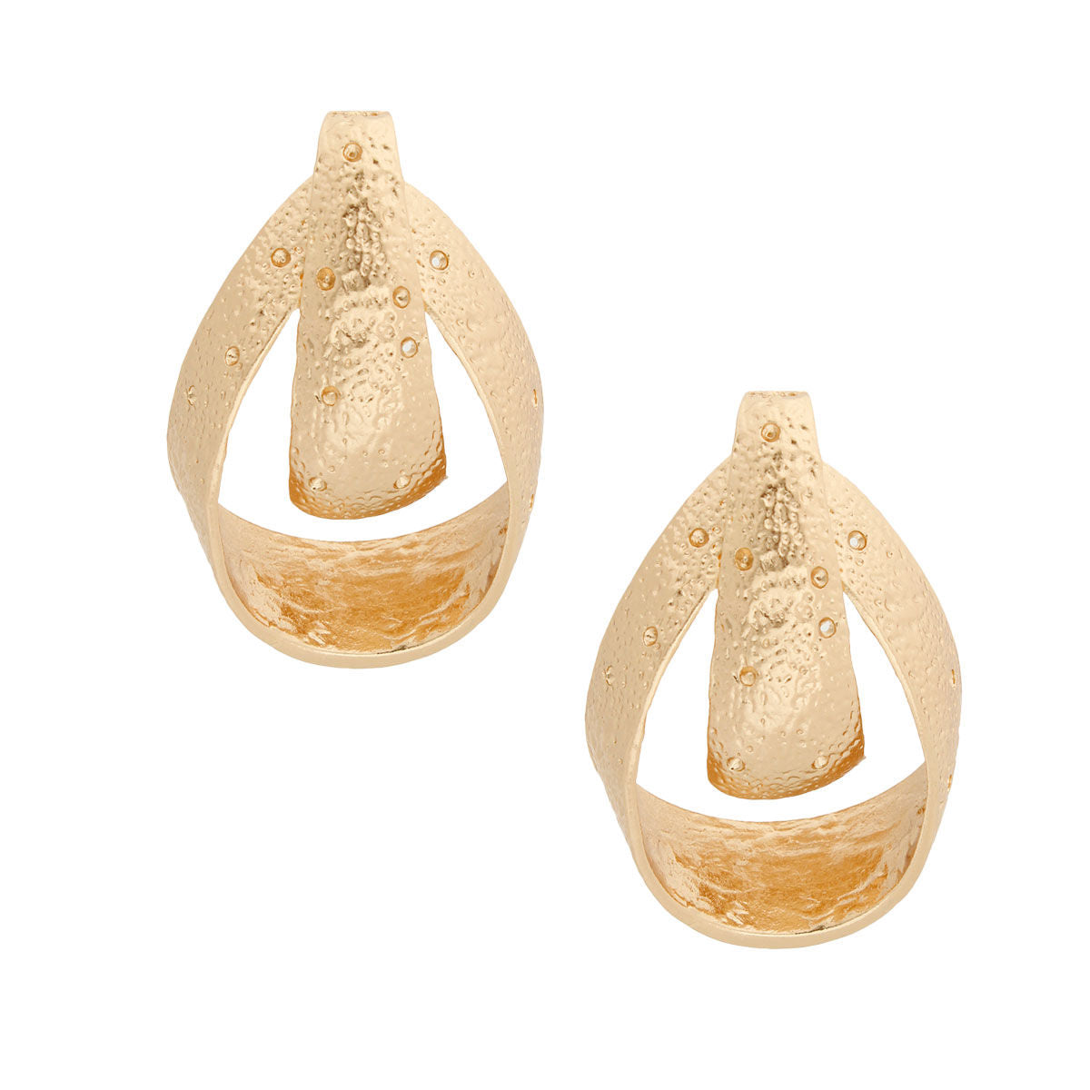Gold Metal Looped Clip Ons