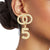 Gold Infinity Dangle 5 Earrings