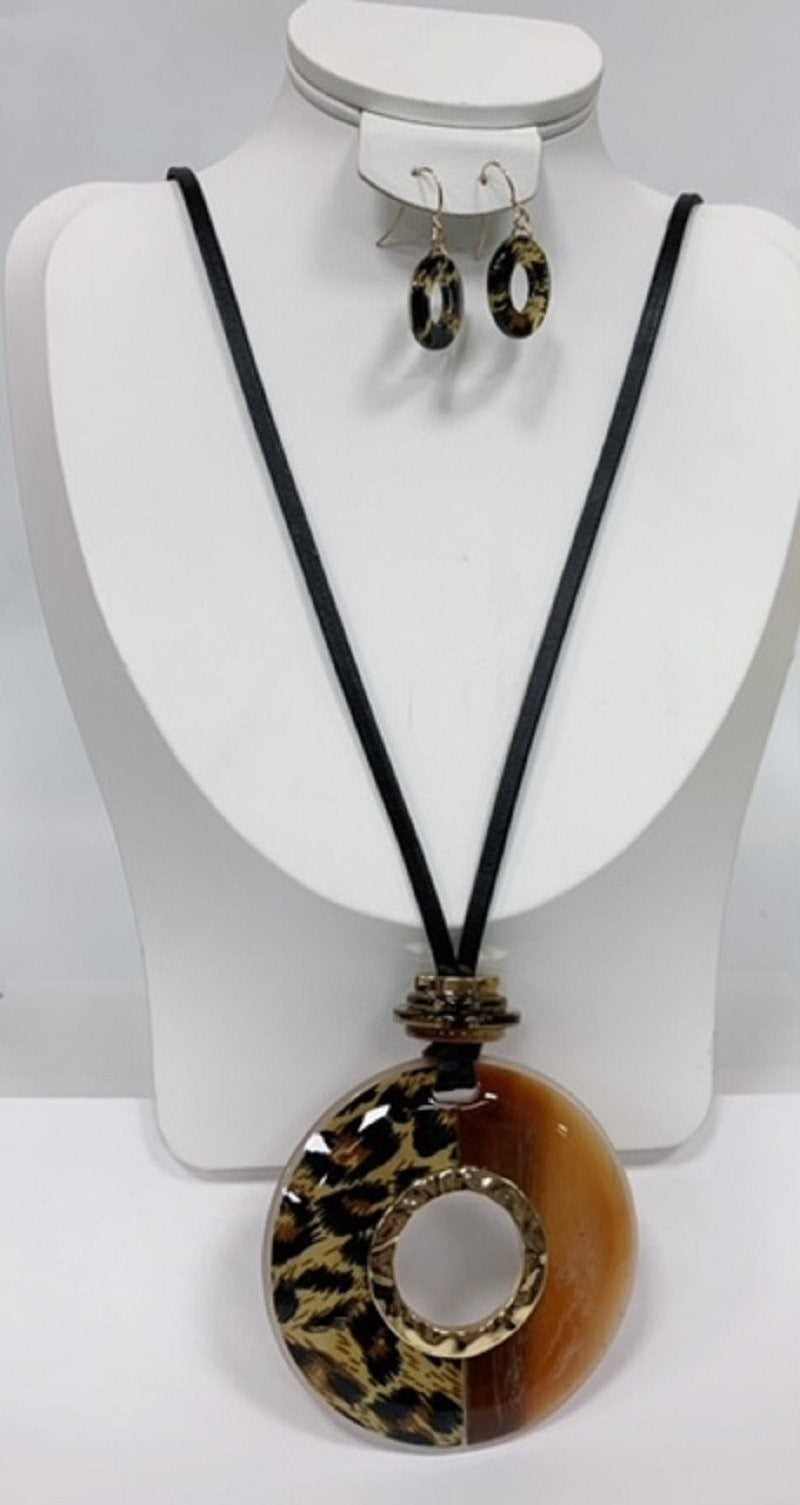 Brown Leather Necklace