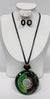 Green Leather Necklace