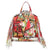 Red and Cream Graffiti Moto Jacket Backpack