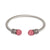 Fuchsia Rhinestone Cable Bangle