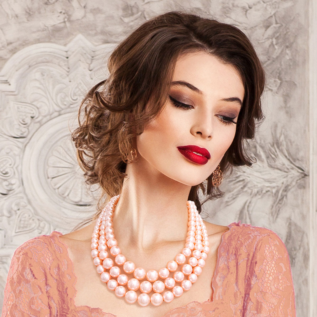 Peach Pearl 3 Layer Set