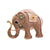 Brown and Gold Elephant Magnet Brooch