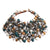 Gold and Cream Copper Bib Necklace