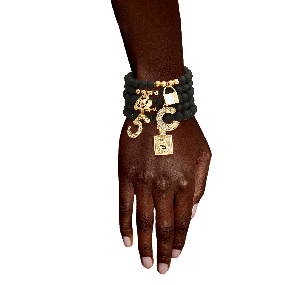 Matte Black Boutique Charm Bracelets