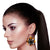 Black Tortoiseshell Drop Earrings