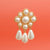 Cream Pearl Antique Flower Casting Brooch