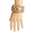 Braided Gold Cord Pearl Bracelet