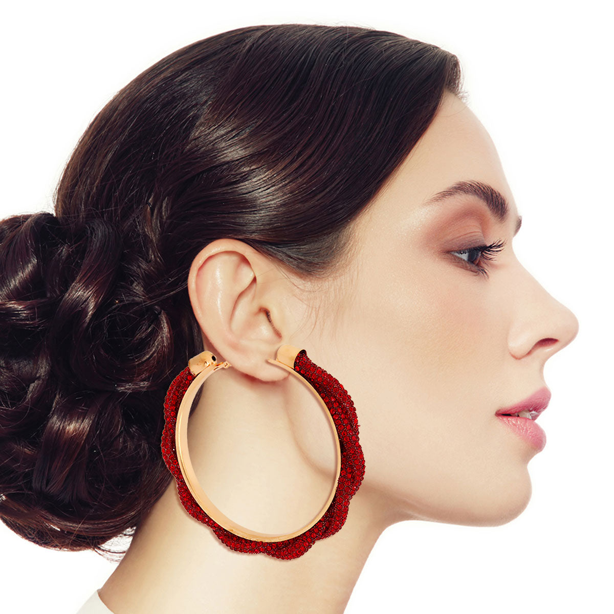 Twisted Tube Red Hoops