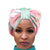 Multi Color Tie Dye Bow Turban