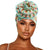 Green Tie Dye Flower Knot Turban