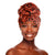 Leopard Orange Flower Knot Turban