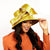 Gold Braided Bow Church Hat