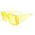 Yellow Wrapped Edge Sunglasses