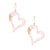 Light Pink Matte Gold Earrings