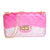 Clear Pink Quilted Flap Mini Jelly Bag