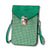 Green Rhinestone Cellphone Wallet