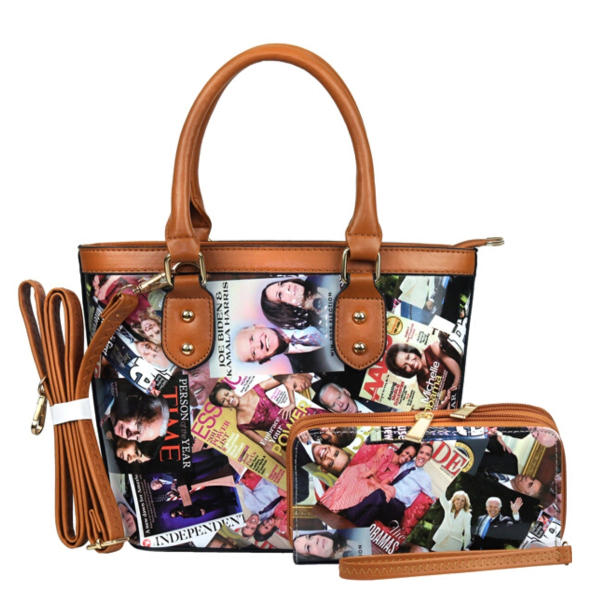 Camel Kamala, Biden and Obama Handbag Set