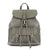 Gray Buckle Flap Backpack