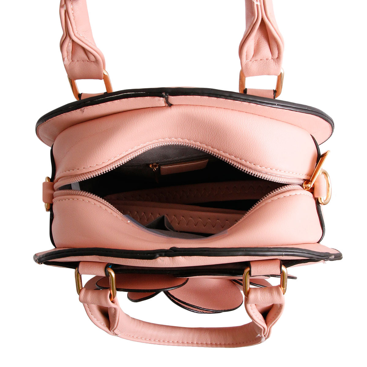 Pink Rose Rounded Handbag