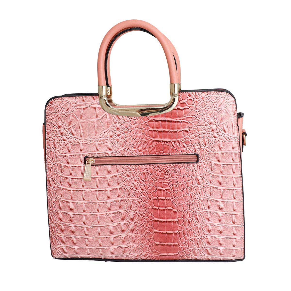Pink Croc Tote Bag