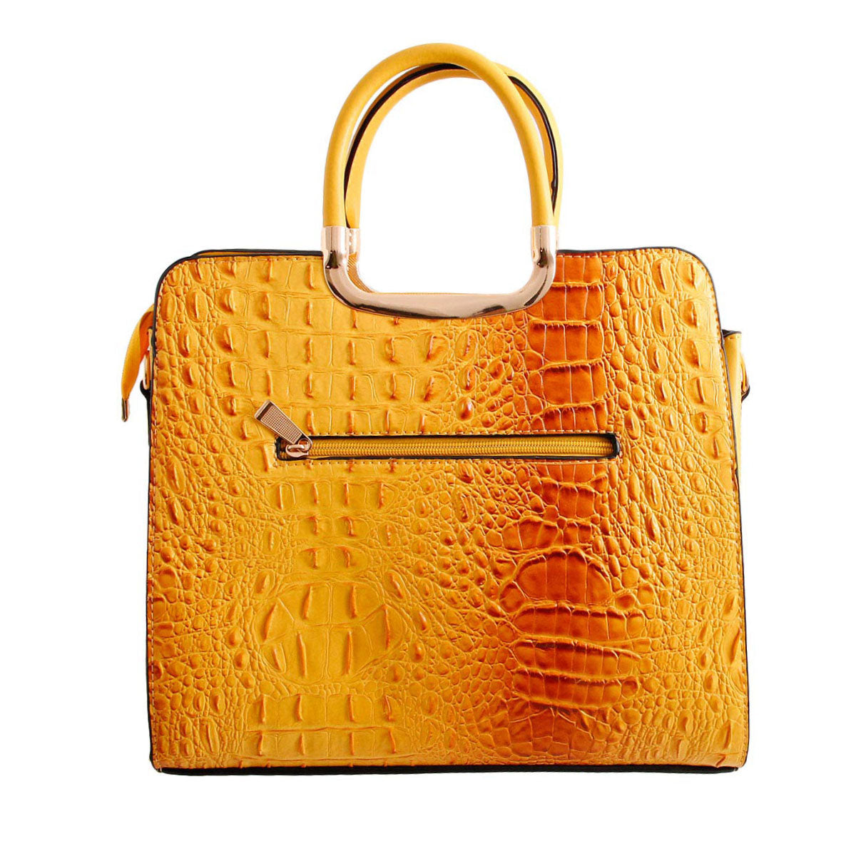 Yellow Croc Tote Bag