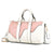 Dripping White Mini Duffel Handbag