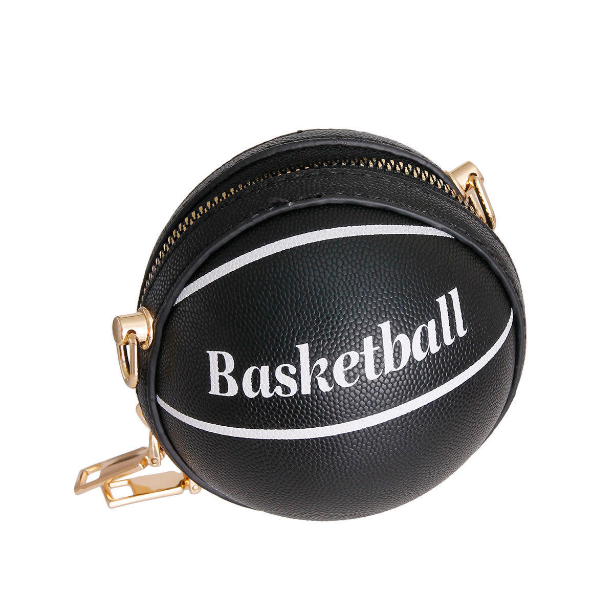 Black Mini Basketball Crossbody