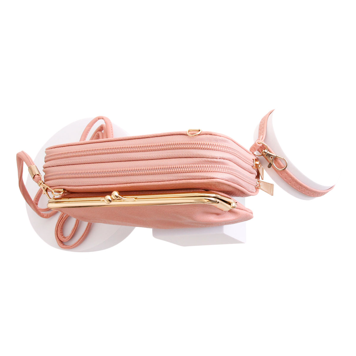 Pink Coin Purse Wallet Crossbody