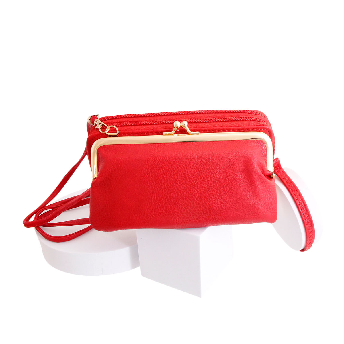 Red Coin Purse Wallet Crossbody