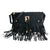 Soft Black Fringe Crossbody Bag