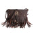 Soft Brown Fringe Crossbody Bag