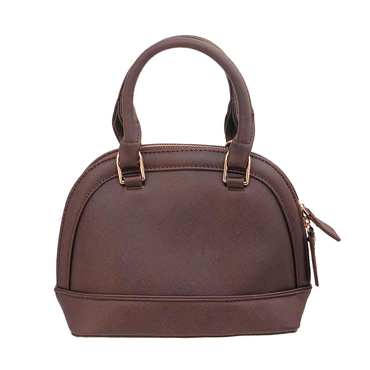 Brown Leather Dome Bag