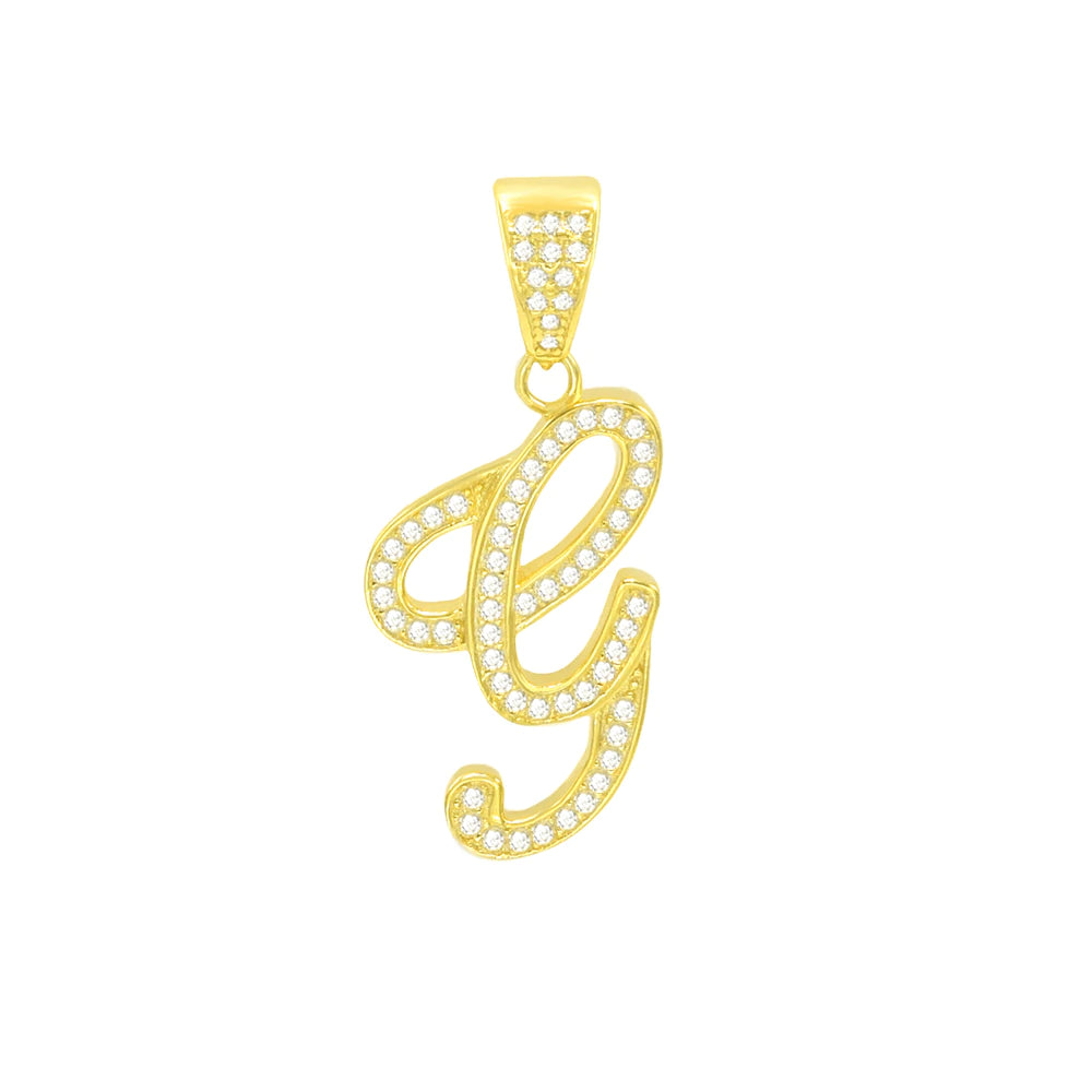 Bling initial Pendant