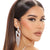 N Rhinestone Fringe Earrings